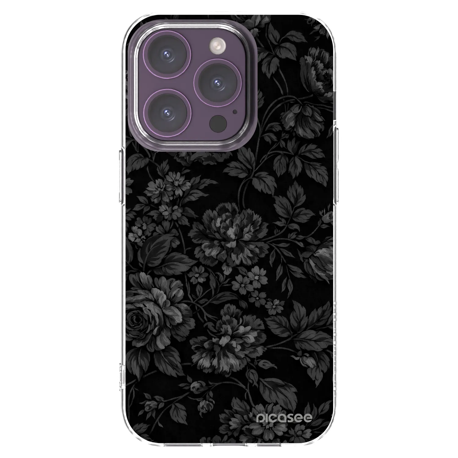 Picasee silikonski prozorni ovitek za Apple iPhone 14 Pro - Dark Romance