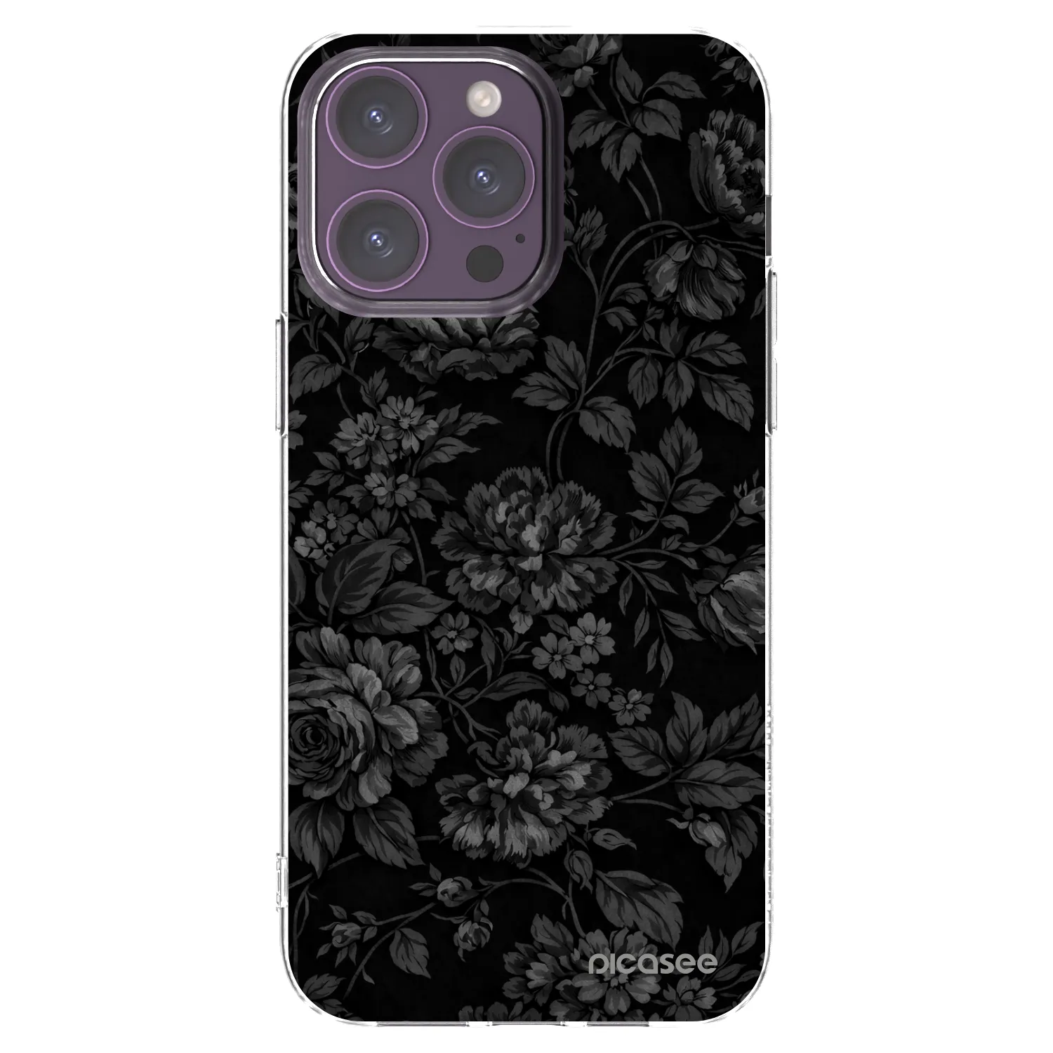 Picasee silikonski prozorni ovitek za Apple iPhone 14 Pro Max - Dark Romance