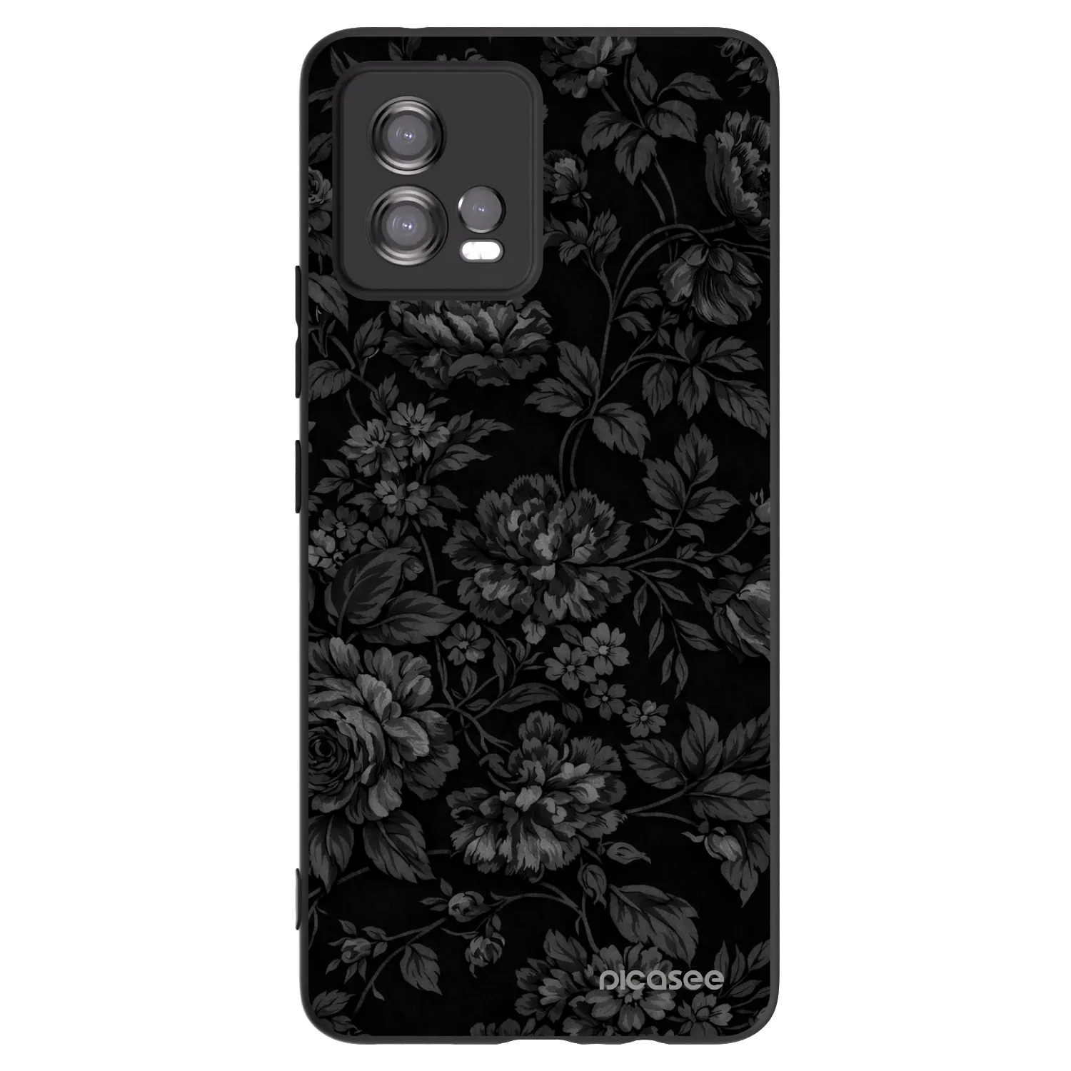 Picasee silikonski črni ovitek za Motorola Moto G72 - Dark Romance
