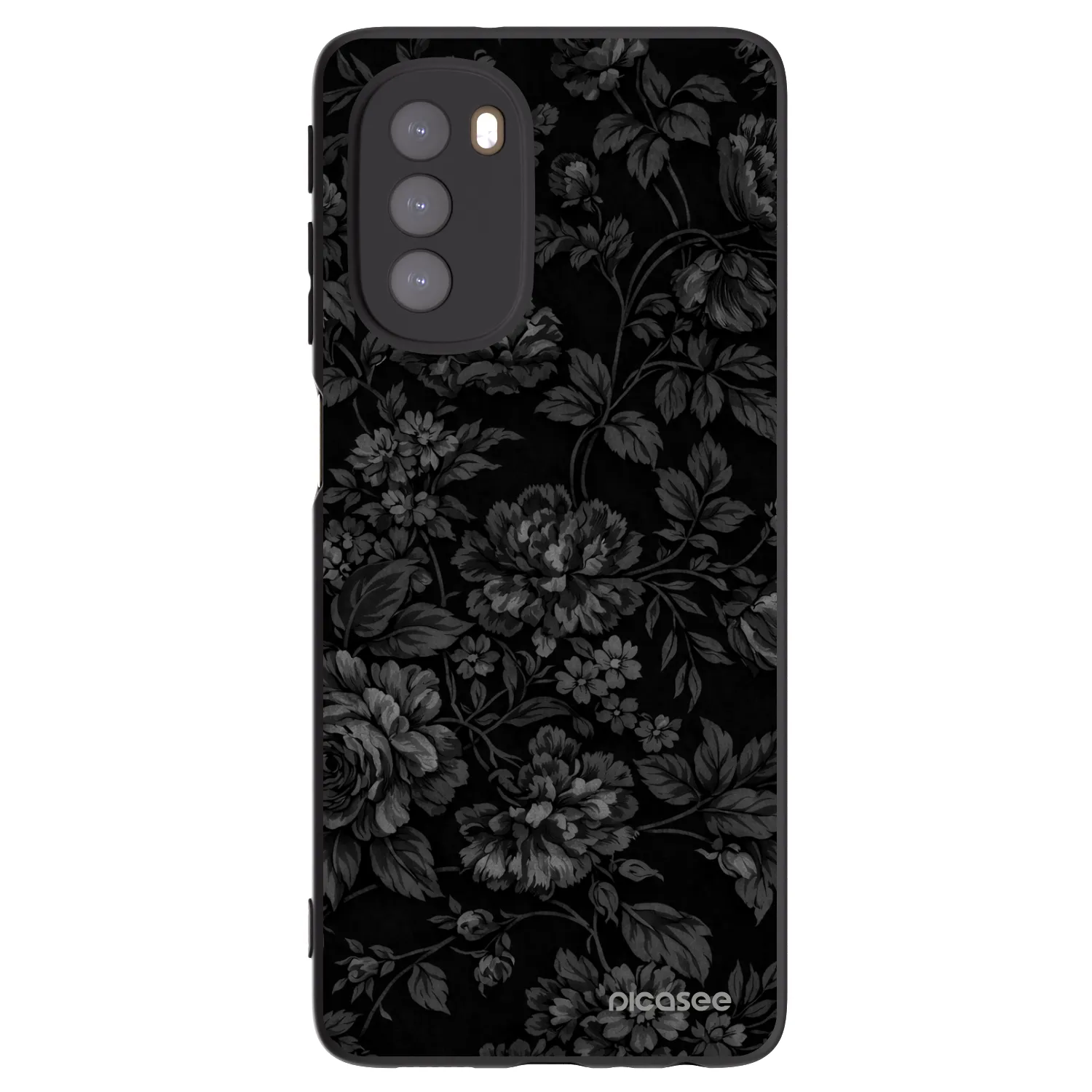 Picasee silikonski črni ovitek za Motorola Moto G51 - Dark Romance