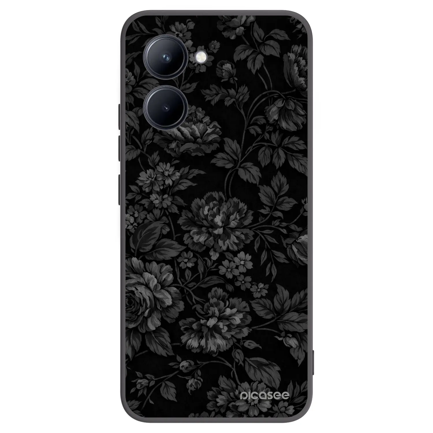 Picasee silikonski črni ovitek za Realme C33 (2023) - Dark Romance