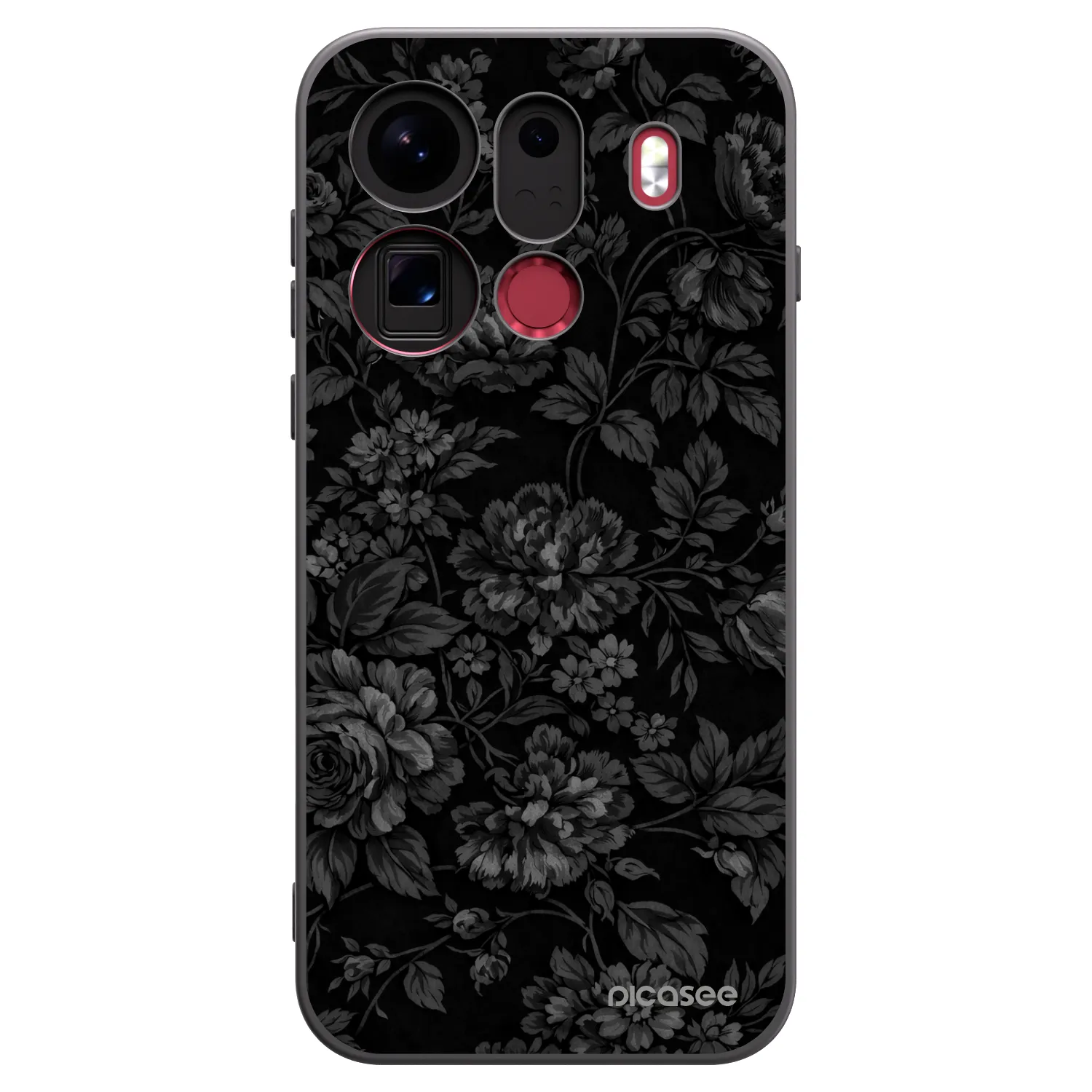 Picasee silikonski črni ovitek za OPPO Find X9 Pro - Dark Romance