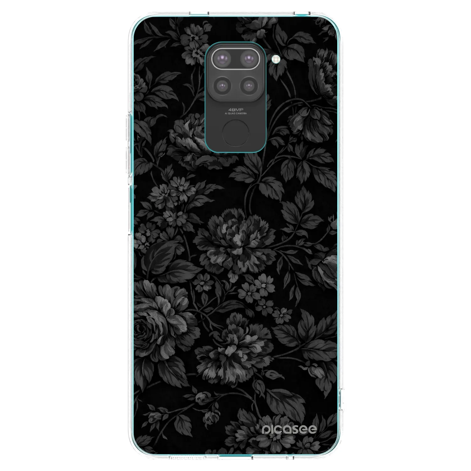 Picasee silikonski črni ovitek za Xiaomi Redmi Note 9 - Dark Romance