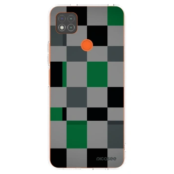 Picasee silikonski prozorni ovitek za Xiaomi Redmi 9C - Block Grid