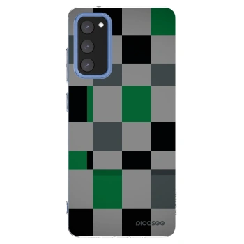 Picasee silikonski prozorni ovitek za Samsung Galaxy S20 FE - Block Grid