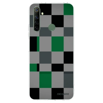 Picasee silikonski prozorni ovitek za Realme 6i - Block Grid