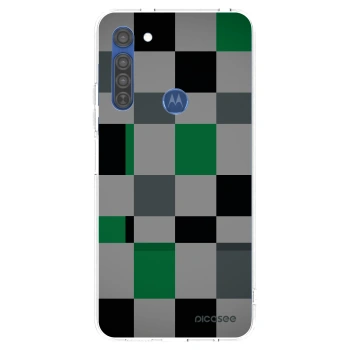 Ovitek za Motorola Moto G8 - Block Grid