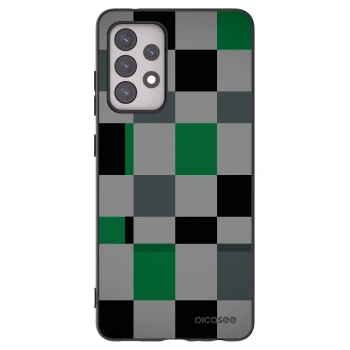 Picasee silikonski črni ovitek za Samsung Galaxy A52 5G A525F - Block Grid