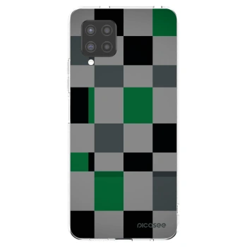 Picasee silikonski prozorni ovitek za Samsung Galaxy A42 A426B - Block Grid