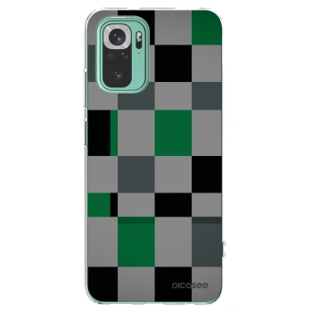 Picasee silikonski prozorni ovitek za Xiaomi Redmi Note 10 Pro - Block Grid