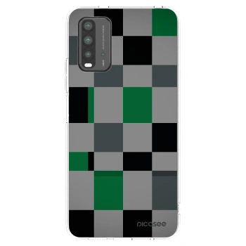Picasee silikonski prozorni ovitek za Xiaomi Redmi 9T - Block Grid