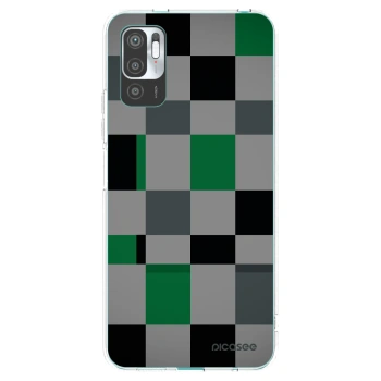 Picasee silikonski prozorni ovitek za Xiaomi Redmi Note 10 5G - Block Grid