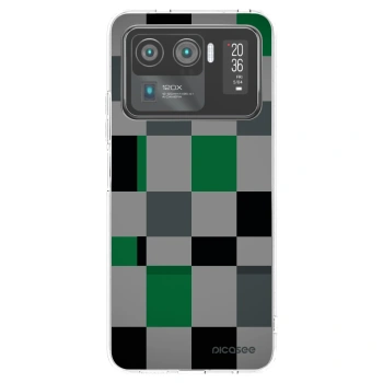 Picasee silikonski prozorni ovitek za Xiaomi Mi 11 Ultra - Block Grid