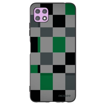 Picasee silikonski črni ovitek za Samsung Galaxy A22 A226B 5G - Block Grid