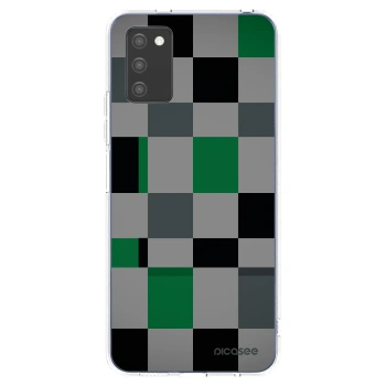 Picasee silikonski prozorni ovitek za Samsung Galaxy A02s A025G - Block Grid