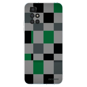Picasee silikonski prozorni ovitek za Xiaomi Redmi 10 - Block Grid