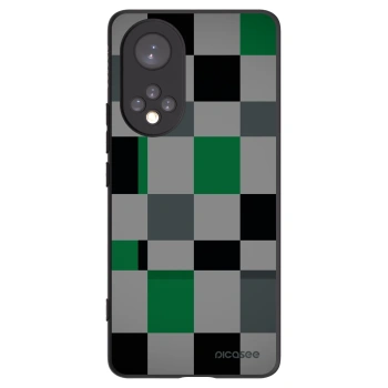 Picasee silikonski črni ovitek za Huawei Nova 9 - Block Grid