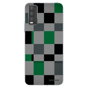 Picasee silikonski prozorni ovitek za Vivo Y20s - Block Grid