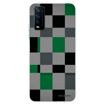 Picasee silikonski prozorni ovitek za Vivo Y11s - Block Grid