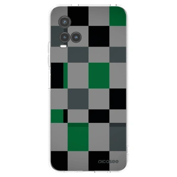 Picasee silikonski prozorni ovitek za Vivo Y33s - Block Grid