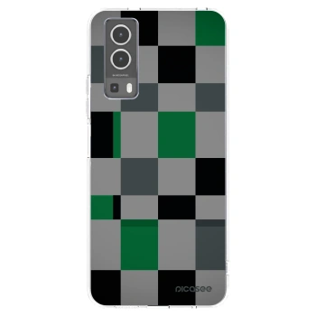 Picasee silikonski prozorni ovitek za Vivo Y72 5G - Block Grid
