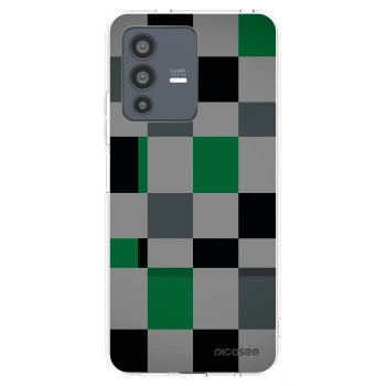 Picasee silikonski prozorni ovitek za Vivo V23 5G - Block Grid
