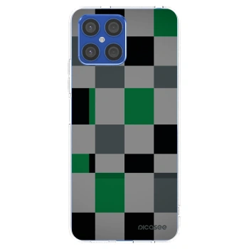 Picasee silikonski prozorni ovitek za Honor X8 4G - Block Grid