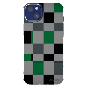Picasee silikonski prozorni ovitek za Apple iPhone 14 Plus - Block Grid