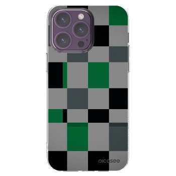 Picasee silikonski prozorni ovitek za Apple iPhone 14 Pro Max - Block Grid