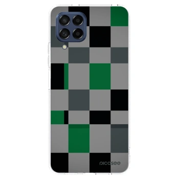 Picasee silikonski prozorni ovitek za Samsung Galaxy M53 5G - Block Grid