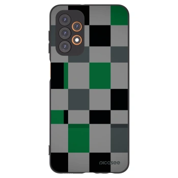 Picasee silikonski črni ovitek za Samsung Galaxy A23 A236B 5G - Block Grid