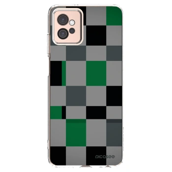 Picasee silikonski prozorni ovitek za Motorola Moto G32 - Block Grid