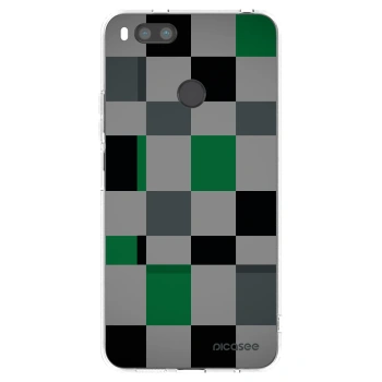 Picasee silikonski prozorni ovitek za Xiaomi Redmi A1 - Block Grid