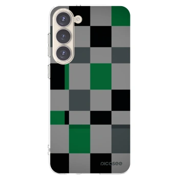 Picasee silikonski prozorni ovitek za Samsung Galaxy S23+ 5G - Block Grid