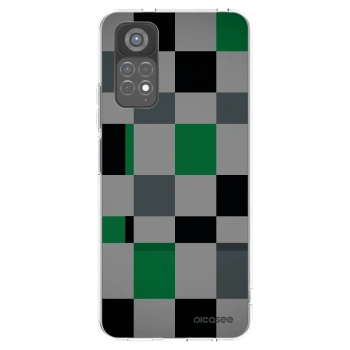 Picasee silikonski prozorni ovitek za Xiaomi Redmi Note 11S 5G - Block Grid