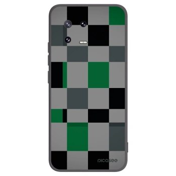 Picasee silikonski črni ovitek za Xiaomi 13 Pro - Block Grid