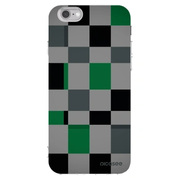 Picasee silikonski prozorni ovitek za Apple iPhone 6/6S - Block Grid