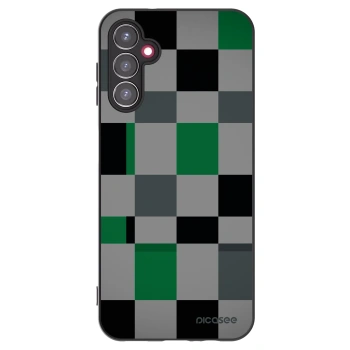 Picasee silikonski črni ovitek za Samsung Galaxy A14 4G A145R - Block Grid