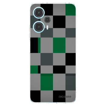 Picasee silikonski prozorni ovitek za Xiaomi Poco F5 - Block Grid
