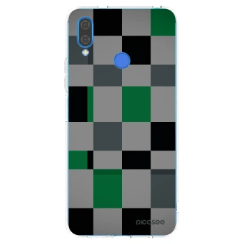 Picasee silikonski prozorni ovitek za Huawei Nova 3 - Block Grid
