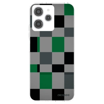 Picasee silikonski prozorni ovitek za Xiaomi Redmi 12 4G - Block Grid