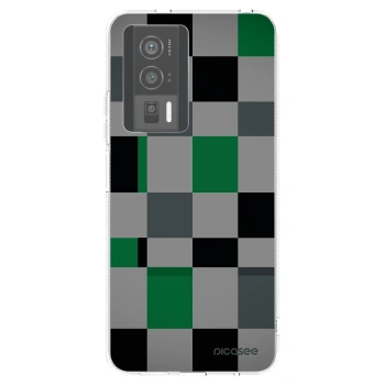 Picasee silikonski prozorni ovitek za Xiaomi Poco F5 Pro 5G - Block Grid