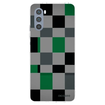 Picasee silikonski prozorni ovitek za Motorola Moto G62 - Block Grid