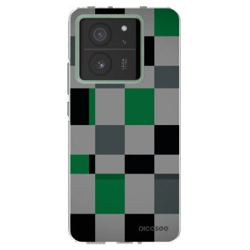 Picasee silikonski prozorni ovitek za Xiaomi 13T - Block Grid