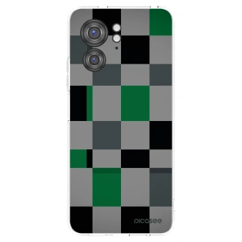 Picasee silikonski prozorni ovitek za Motorola Edge 40 - Block Grid