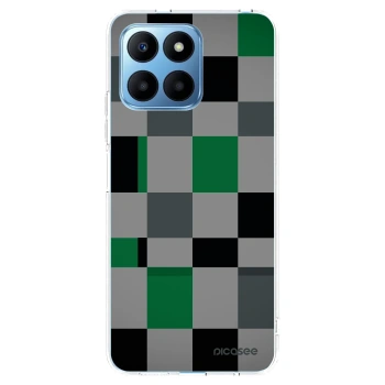 Picasee silikonski prozorni ovitek za Honor 70 Lite - Block Grid