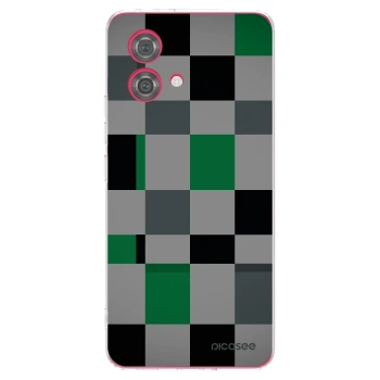 Picasee silikonski prozorni ovitek za Motorola Moto G84 5G - Block Grid