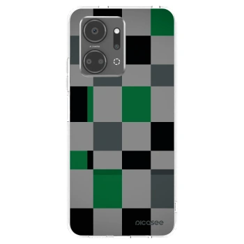 Picasee silikonski prozorni ovitek za Honor X7a - Block Grid