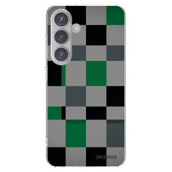 Picasee silikonski prozorni ovitek za Samsung Galaxy S24 S921B 5G - Block Grid