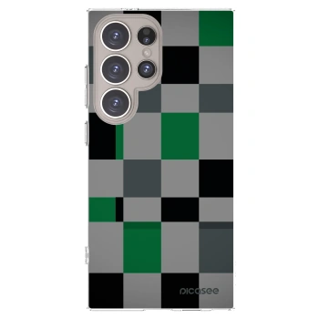 Picasee silikonski prozorni ovitek za Samsung Galaxy S24 Ultra S928B 5G - Block Grid